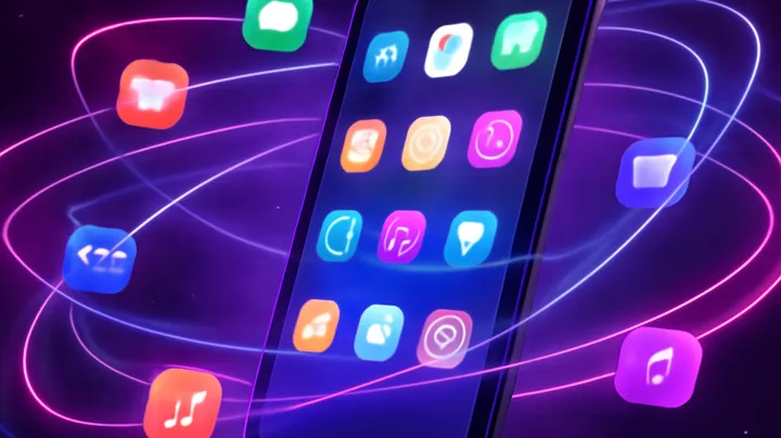 TAKABA COM Sleek smartphone floating in space