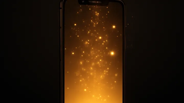 TAKABA COM Modern phone with glowing screen